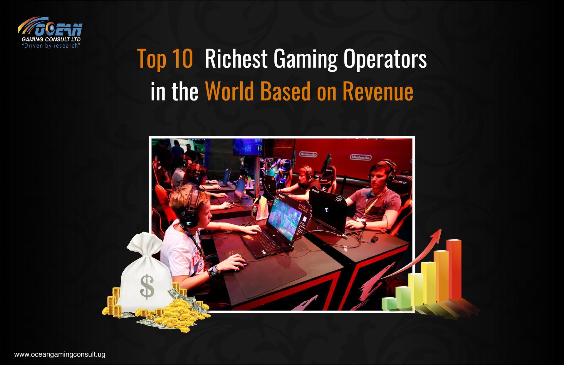 Top 10 Richest Gaming Operators in the World Based on Revenue